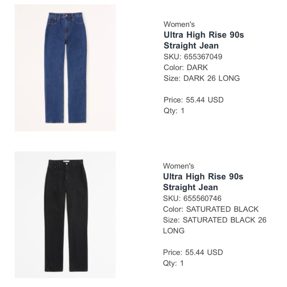 Abercrombie Jeans - NEW WITH TAGS